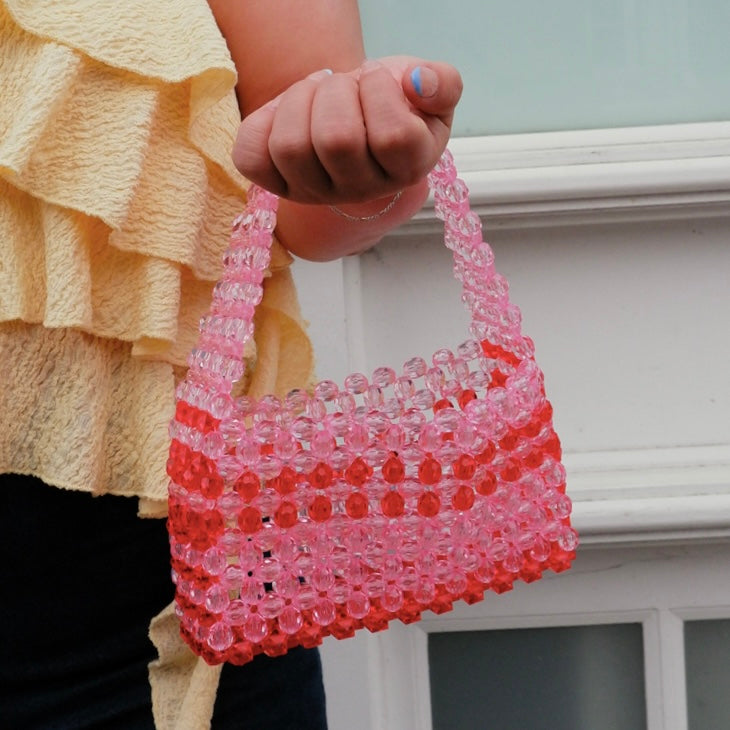 WHIMSY071 - pink and red mini bag