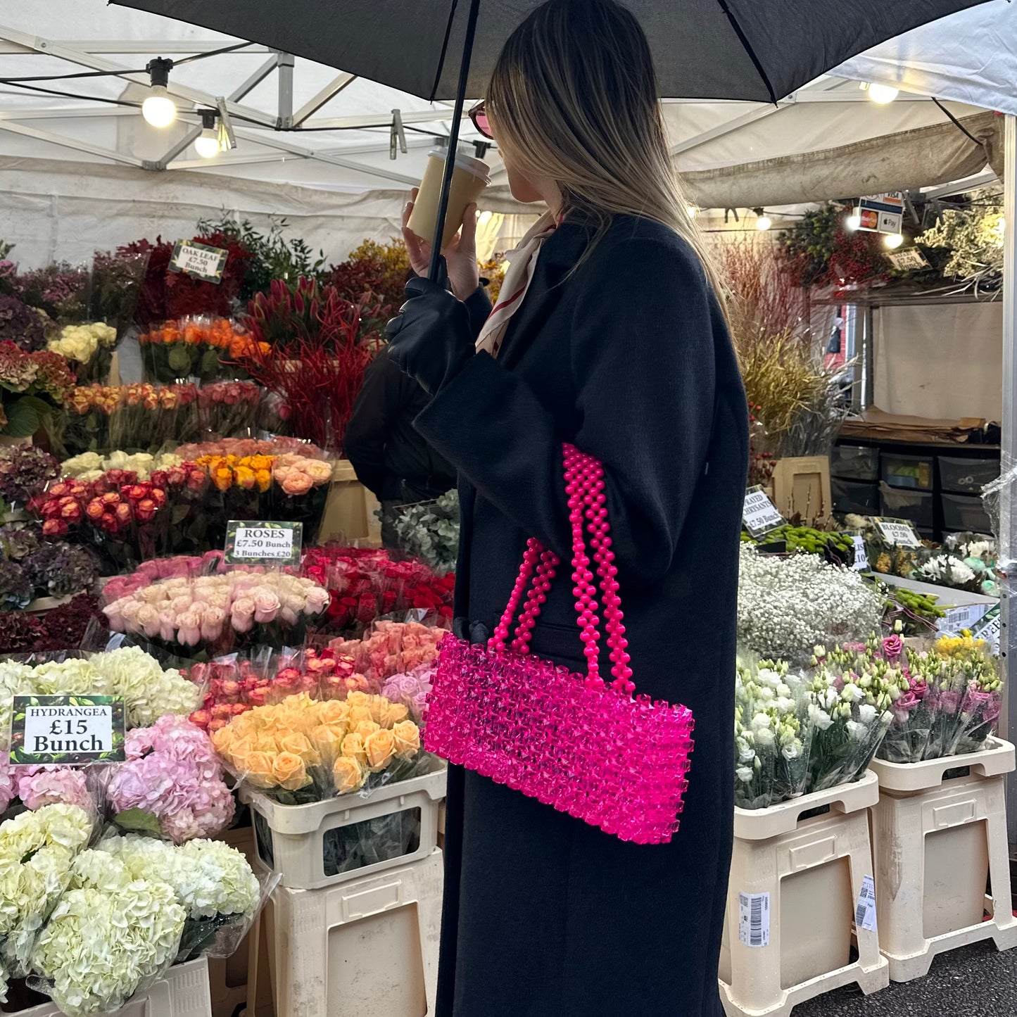 WHIMSY037 - hot pink bowling bag