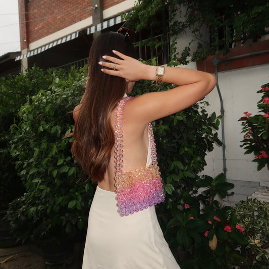 WHIMSY076 - ombre sunset beaded