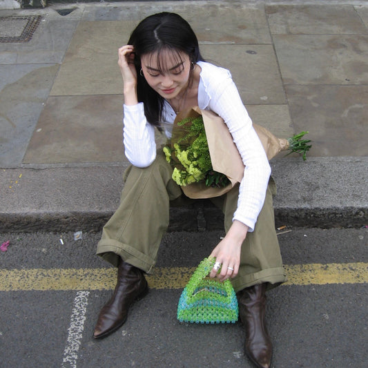 WHIMSY060 - tonal green mini bag